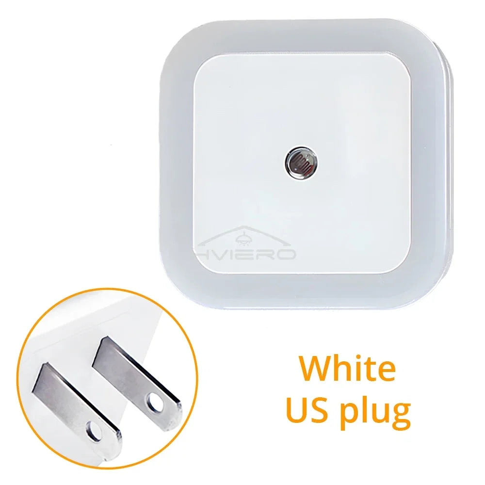 1/2/4PCS LED Wireless Sensor Night Light EU US Plug Mini Square For Baby Children Living Room Bedroom Corridor Lighting Lamps