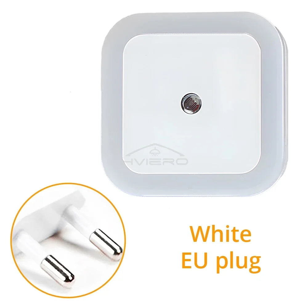 1/2/4PCS LED Wireless Sensor Night Light EU US Plug Mini Square For Baby Children Living Room Bedroom Corridor Lighting Lamps